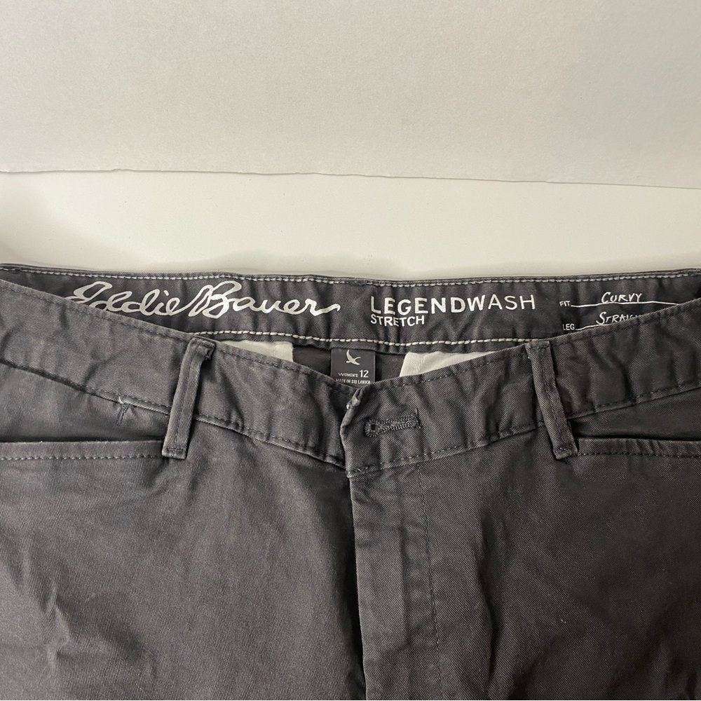 Eddie Bauer Gray Straight Leg Pants